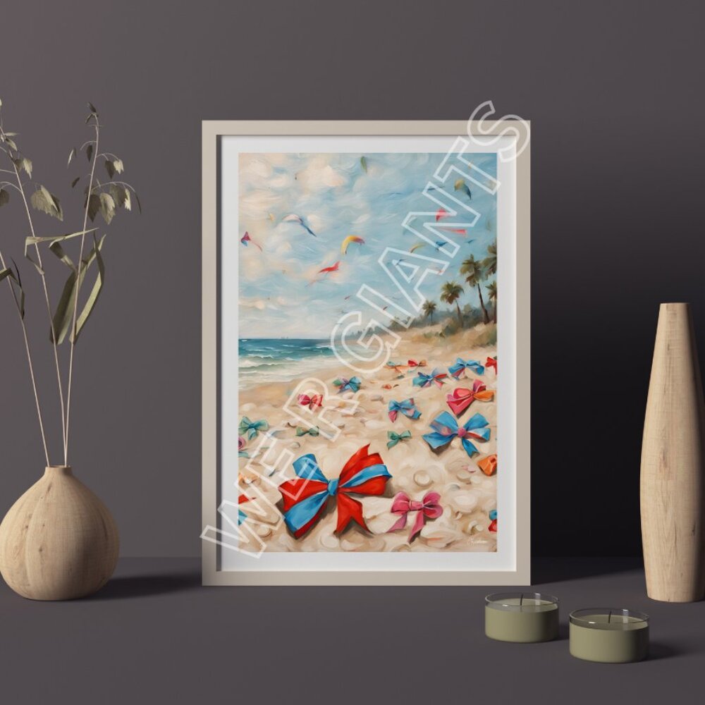 Beach & Bows 11x17 Art Print